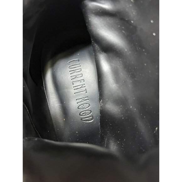 Red Satin Thigh-High Platform Boots Current Mood Womens Size 9M Side Closure Ov - Picture 8 of 16